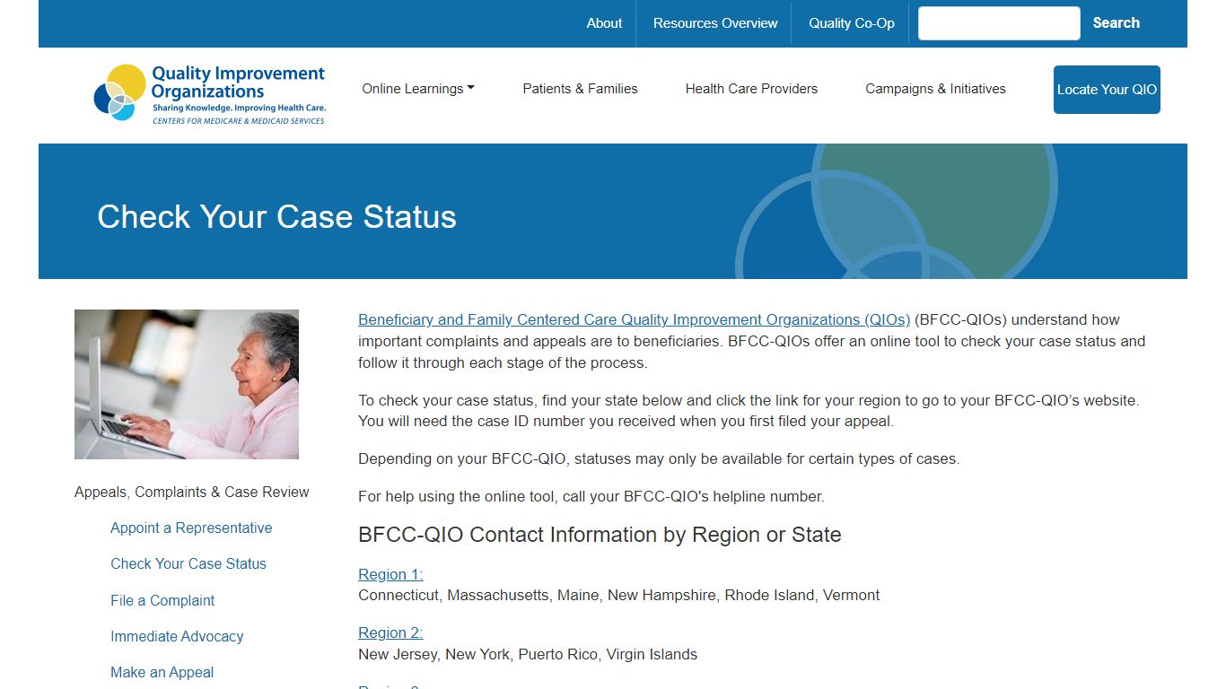 Check Your Case Status | qioprogram.org